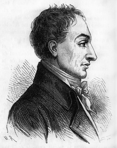 Portræt af Constantin François de Chasseboeuf Comte de Volney - i "" Histoire de France"" af Henri Martin, sd. 19. århundrede. af Unknown artist