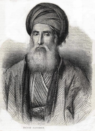Portræt af David Sassoon 1792-1865 af Unknown artist
