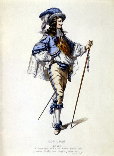 Portræt af Don Juan til fods, sd. 19. århundrede af Unknown artist