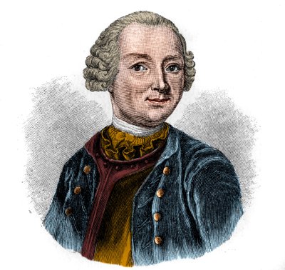 Portræt af EWALD CHRISTIAN VON KLEIST (1715-1759) tysk digter. af Unknown artist