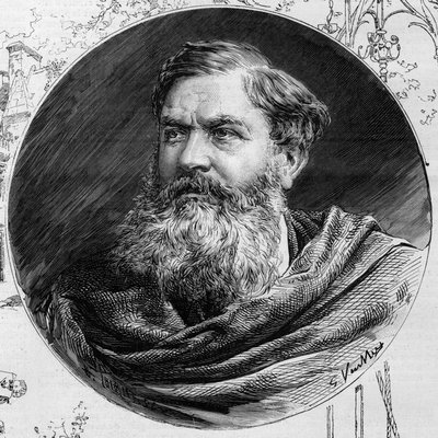 Portræt af Edmond du Sommerard (1817-1885), direktør for Musee de Cluny, i ""The Illustrous World"" 1885. af Unknown artist