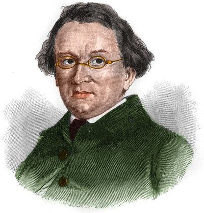 Portræt af Eduard Morike (1804-1875), tysk romantisk forfatter. af Unknown artist