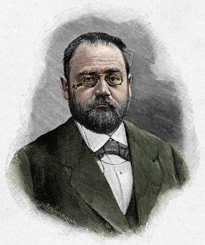 Portræt af Emile Zola (1840-1902) af Unknown artist