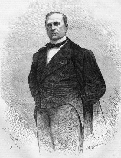 Portræt af Emile de Girardin (1806-1881), fransk publicist og politiker, grundlægger af den moderne presse. af Unknown artist
