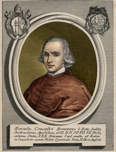 Portræt af Ercole (Hercules) Consalvi (1757-1824), Pius VII