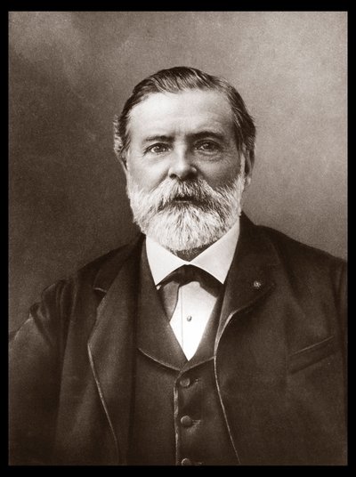 Portræt af Etienne-Jules Marey (1830-1904); engelsk videnskabsmand og kronofotograf; opfinder af sphygmograph og en pioner inden for fotografi og film. Foto af Nadar, Paul (1856-1939). af Unknown artist