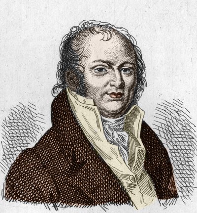 Portræt af Etienne Geoffroy Saint Hilaire Saint Hilaire (Saint-Hilaire) (1772-1844), fransk naturforsker. Stik fra 1835. af Unknown artist
