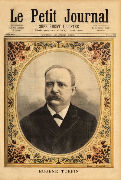 Portræt af Eugene Turpin (1848-1927), kemiker med speciale i sprængstoffer af Unknown artist