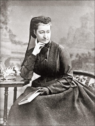 Portræt af Eugenia, kone til Napoleon III og dronning af franskmændene. 19. århundrede. af Unknown artist