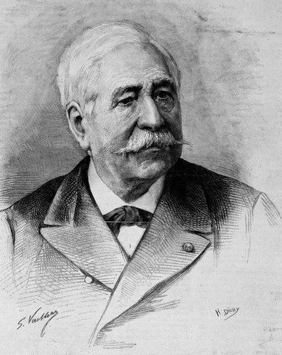 Portræt af Ferdinand de Lesseps (1805 - 1894). af Unknown artist