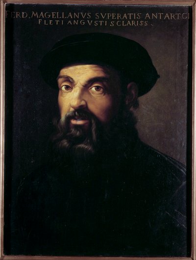 Portræt af Fernand de Magellan (1480-1521) portugisisk navigatør Anonymt maleri fra det 16. århundrede. Sevilla, Museum of Fine Arts af Unknown artist