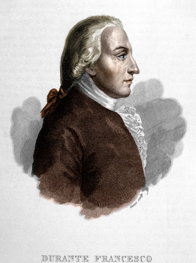 Portræt af Francesco Durante. Italiensk musiker (Frattamaggiore af Unknown artist