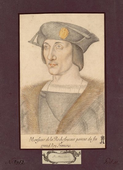 Portræt af Francois I de La Rochefoucauld, greve af La Rochefoucauld af Unknown artist