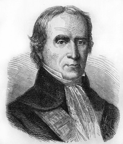 Portræt af François Barbé Marbois. 1745-1837. Konsul i USA og derefter intendant i Santo Domingo. Stik fra 1866. af Unknown artist
