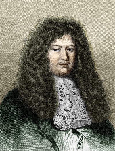 Portræt af François Michel Le Tellier, Marquis de Louvois (1639 - 1691), fransk politiker - i Histoire des Français af Lavallée, stik, nd. af Unknown artist