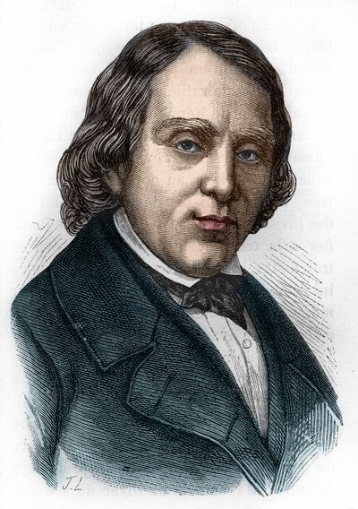 Portræt af François Vincent Raspail (1794-1878), fransk biolog, kemiker og politiker. af Unknown artist
