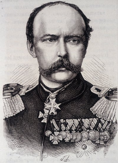 Portræt af Frederic - Charles, Prince of Preussen (1828-1885) af Unknown artist