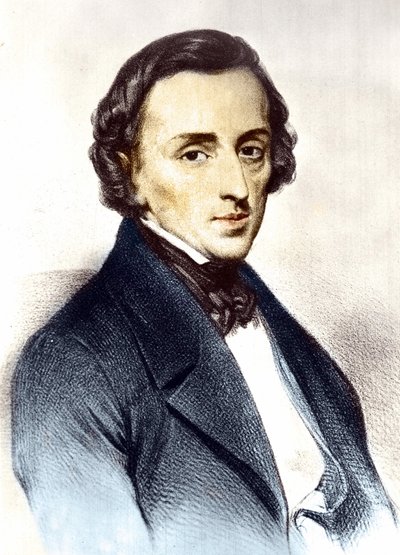Portræt af Frederick Chopin (1810-1849), polsk komponist. af Unknown artist