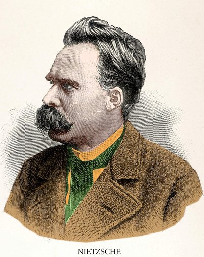 Portræt af Friedrich Nietzsche (1844 - 1900). af Unknown artist