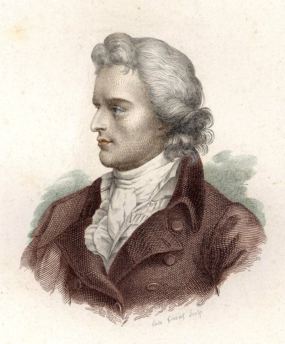 Portræt af Friedrich von Schiller (1759 - 1805) af Unknown artist