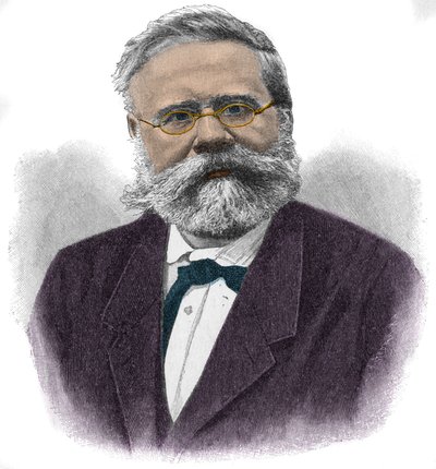 Portræt af Fritz Reuter (1810-1874) tysk forfatter. af Unknown artist