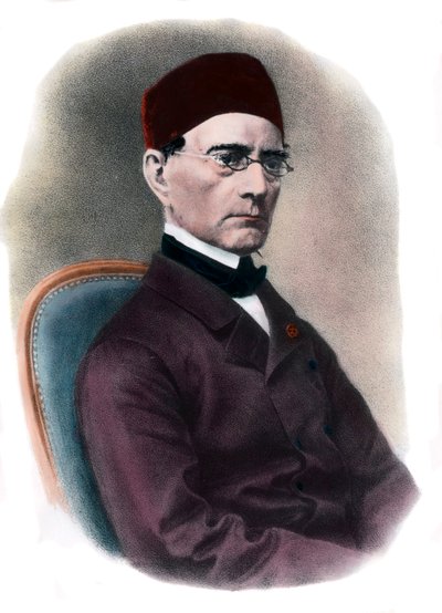 Portræt af Gabriel Lame (1795-1870) Matematikergravering af det 19. århundredes privatsamling af Unknown artist