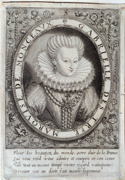 Portræt af Gabrielle d