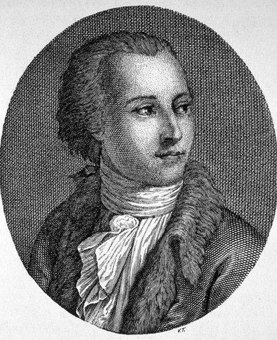 Portræt af Gaetano Filangieri (1752 - 1788), italiensk filosof og advokat af Unknown artist