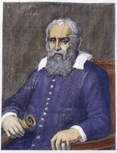 Portræt af Galileo Galilei af Galileo (1564 - 1642). af Unknown artist