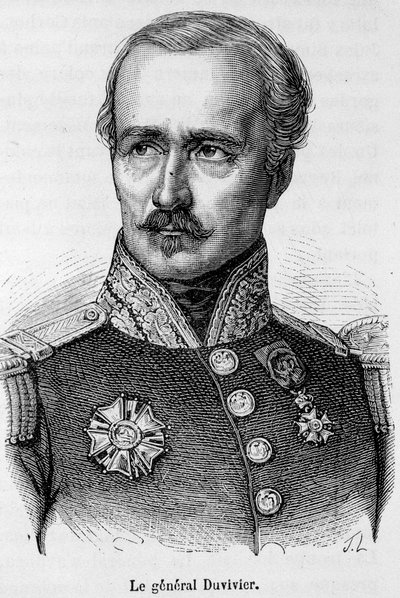 Portræt af general Franciade Fleurus Duvivier (1794-1848). af Unknown artist
