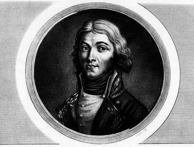 Portræt af general Louis Lazare Hoche (1768-1797). Indgravering i "" Komplet samling af historiske malerier fra den franske revolution, i tre bind.""" 1804. af Unknown artist
