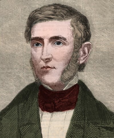 Portræt af George Bancroft (1800-1891), amerikansk historiker og politiker. Indgravering i "" The illustrated London News "" af 23. januar 1858. af Unknown artist