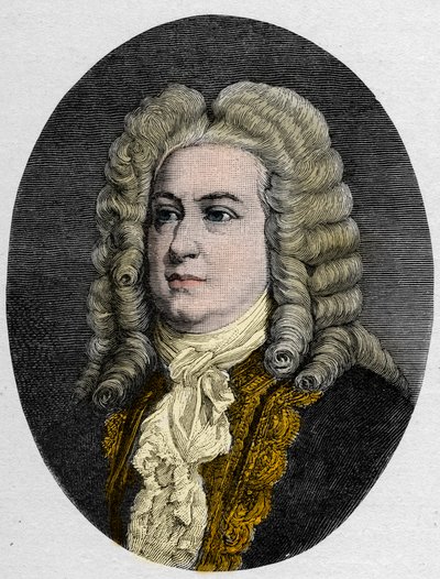 Portræt af George Frederick Handel (Georg Friedrich Handel af Unknown artist