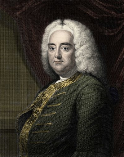 Portræt af George Frederick Handel (Georg Friedrich Handel af Unknown artist