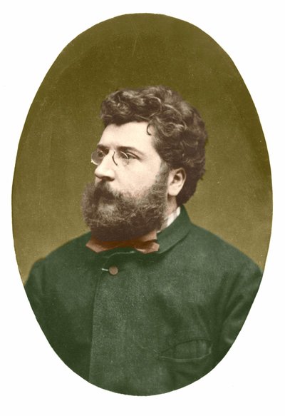 Portræt af Georges Bizet (1838 - 1875). af Unknown artist