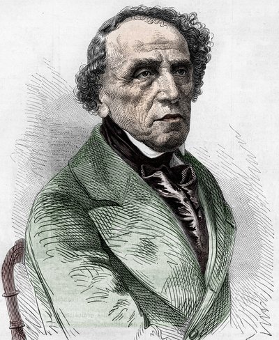 Portræt af Giacomo Meyerbeer (1791-1864), tysk komponist. af Unknown artist