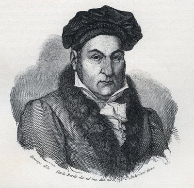 Portræt af Giandomenico (Gian Domenico) Romagnosi (1761-1835), italiensk filosof og advokat af Unknown artist