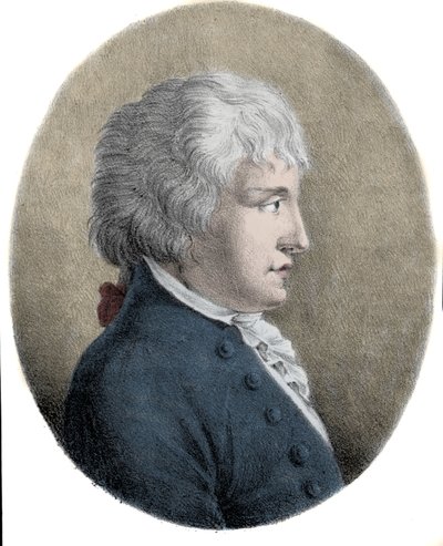 Portræt af Giovanni Battista Pergolesi (Jean Baptiste Pergolese, Jean-Baptiste) (1710 - 1736), italiensk komponist. Indgravering af det 19. århundrede. af Unknown artist