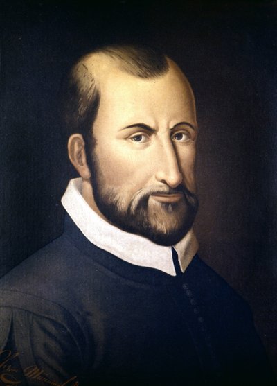 Portræt af Giovanni Pierluigi Da Palestrina (1525 - 1594), italiensk komponist, Milanos konservatorium af Unknown artist