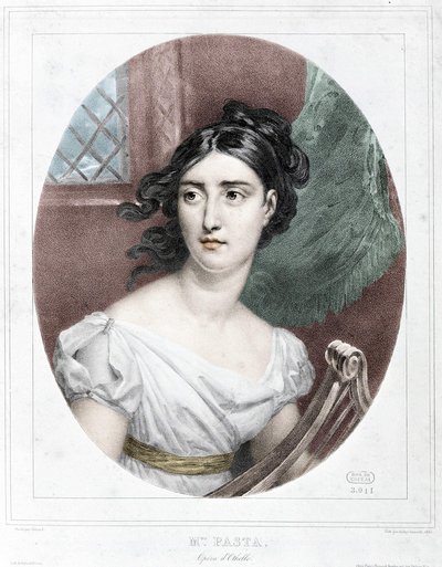 Portræt af Giuditta Pasta (1797-1865) af Unknown artist