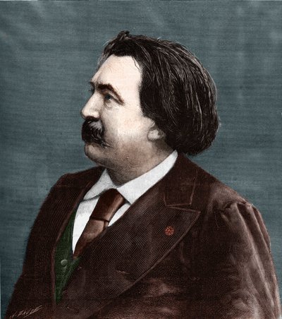 Portræt af Gustave Dore (1832-1883), fransk maler og tegneserietegner. af Unknown artist