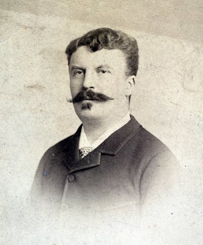 Portræt af Guy de Maupassant af Unknown artist