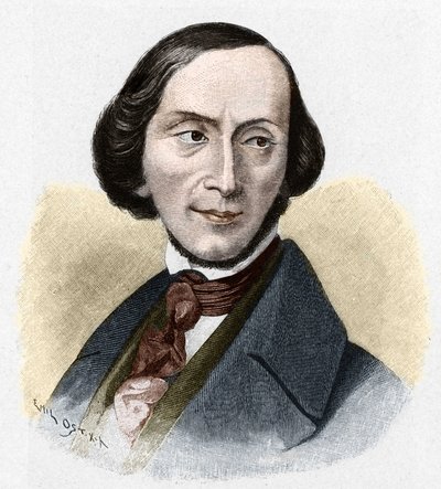 Portræt af HC Andersen (1805-1875), dansk forfatter. af Unknown artist