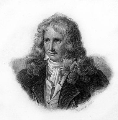 Portræt af Henri Bernardin de Saint Pierre (Saint-Pierre eller St-Pierre), fransk forfatter (1737-1814), gravering af det 19. århundrede. af Unknown artist
