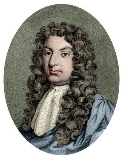 Portræt af Henry Purcell (1659 - 1695), britisk komponist. af Unknown artist