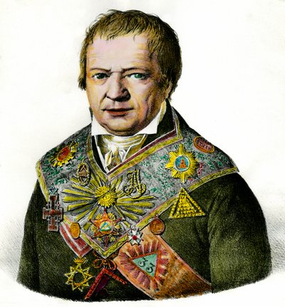 Portræt af Covering, Franc Macon. af Unknown artist
