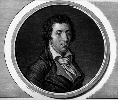 Portræt af Jacques Pierre Brissot dit Brissot de Warville (1754-1793), deputeret for Nationalkonventet. Indgravering i "" Komplet samling af historiske malerier fra den franske revolution, i tre bind.""" 1804. af Unknown artist
