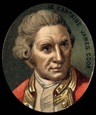 Portræt af James Cook (1728-1779), britisk navigatør. af Unknown artist