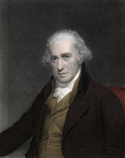 Portræt af James Watt (1736-1819), skotsk opfinder og mekaniker - James Watt, skotsk ingeniør af Unknown artist