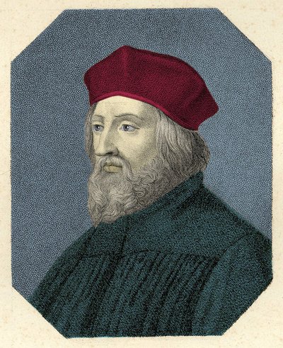 Portræt af Jan Hus (eller Jean Huss af Unknown artist
